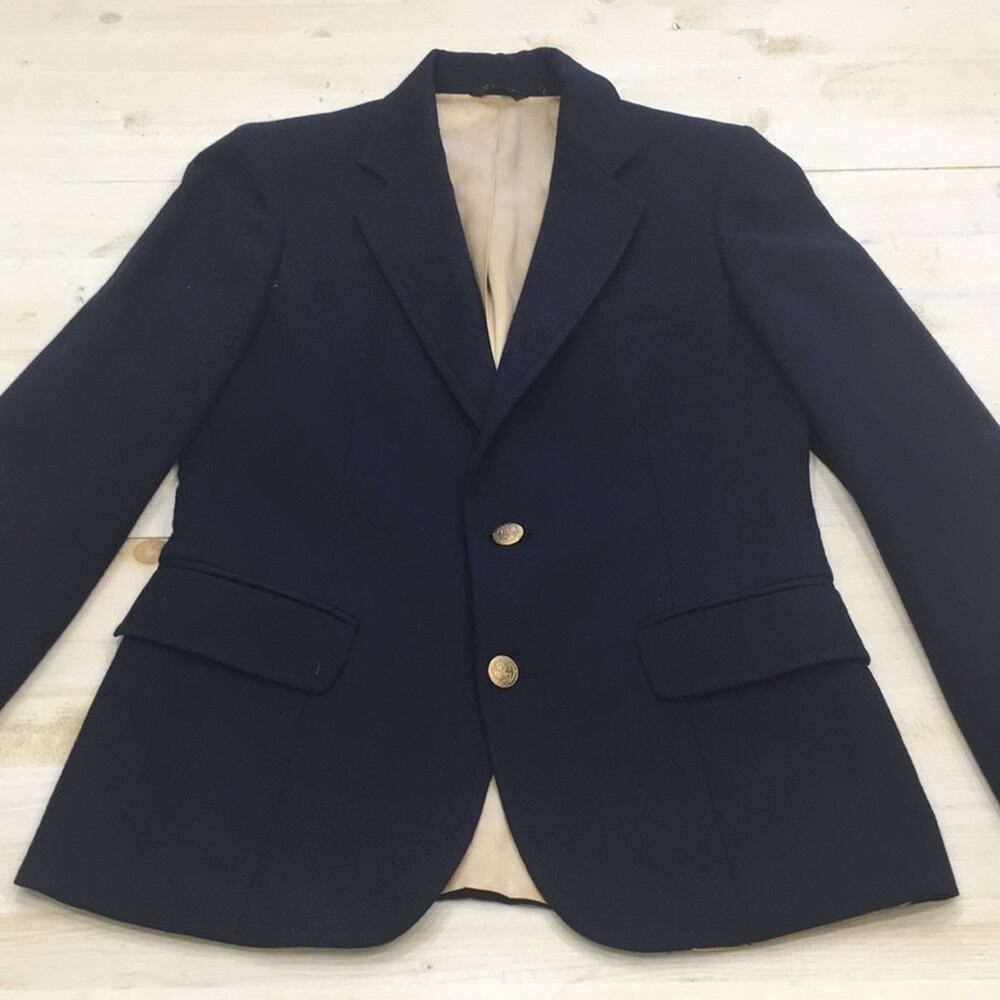 Vintage Lord & Taylor 100% wool academic 2 button blazer sz 4